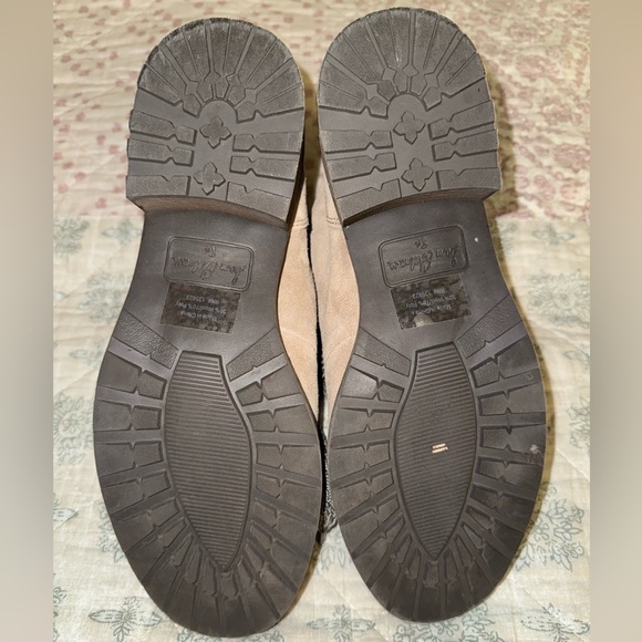 Sam Edelman Darrah 2 Women’s Size 8.5 Suede Taupe Fur Combat Ankle Boots NWOT - Picture 5 of 8